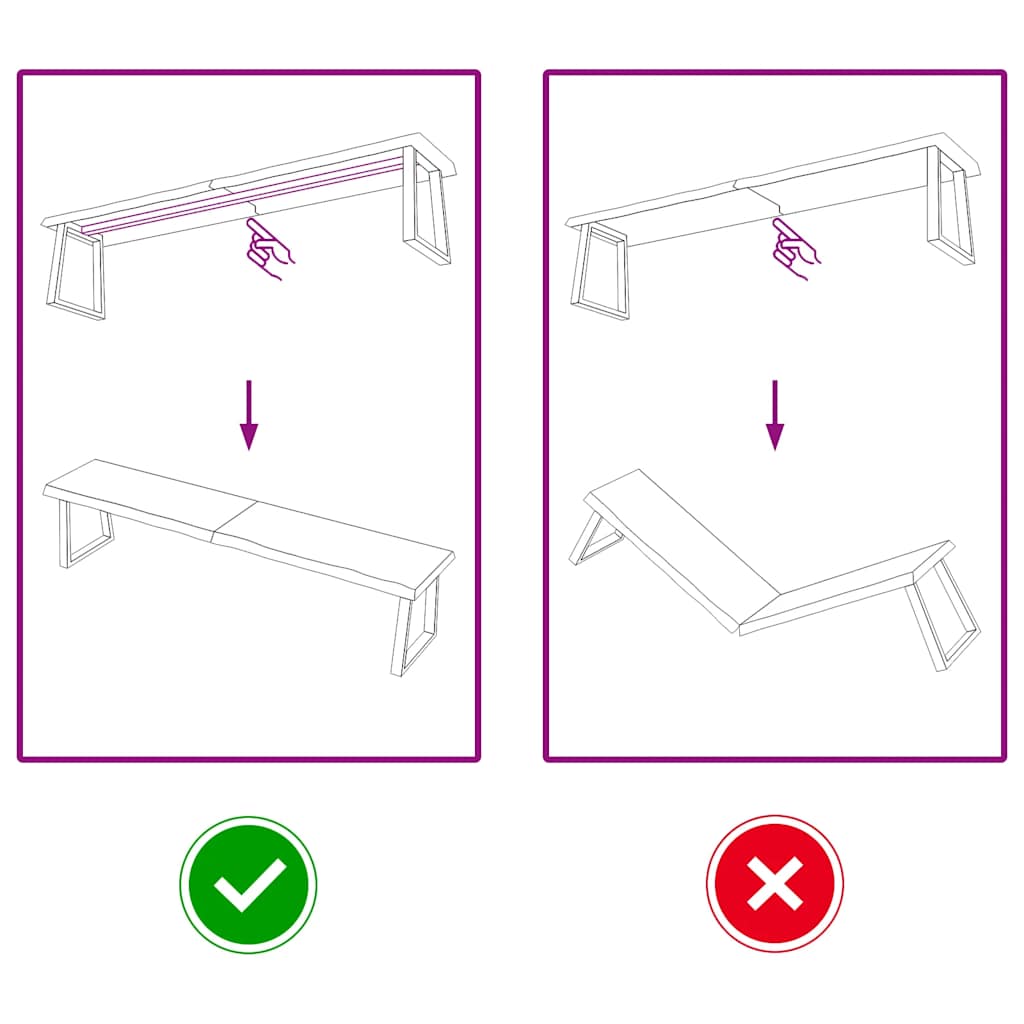 Tampo de mesa 180x40x(2-4) cm carvalho tratado castanho-escuro