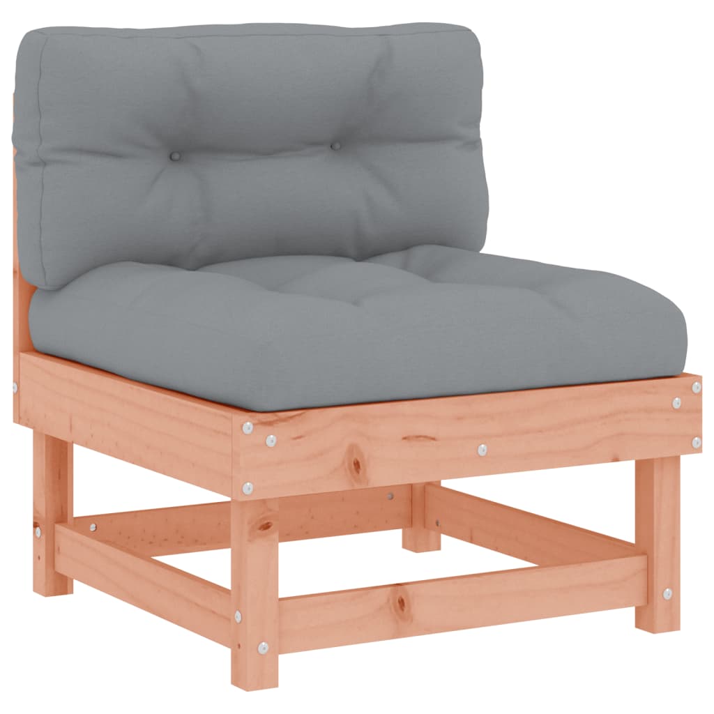 4 pcs conj. lounge jardim com almofadões madeira douglas maciça