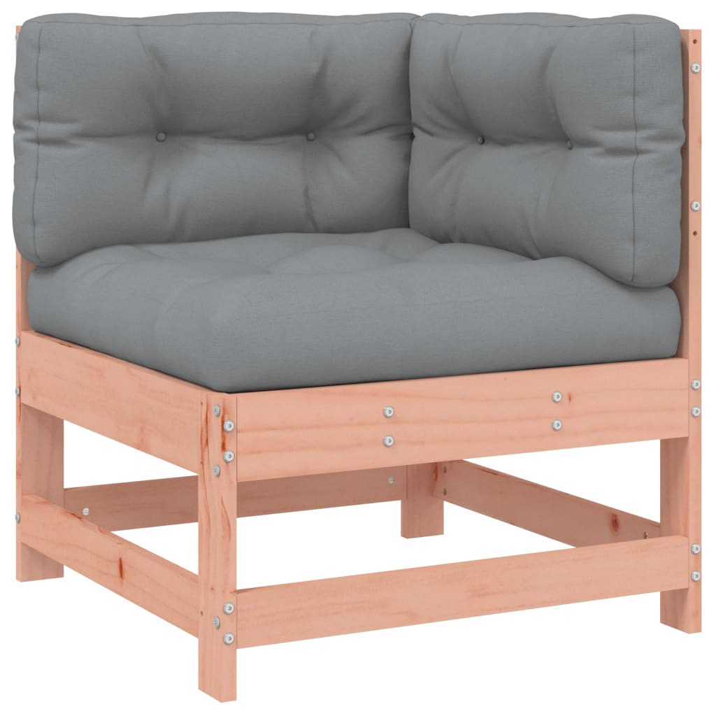 4 pcs conj. lounge jardim com almofadões madeira douglas maciça