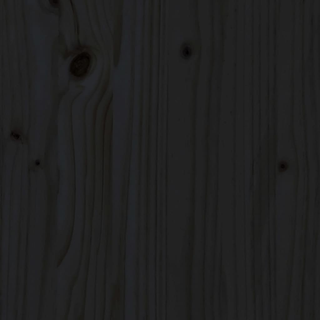 6 pcs conjunto lounge de jardim pinho maciço preto