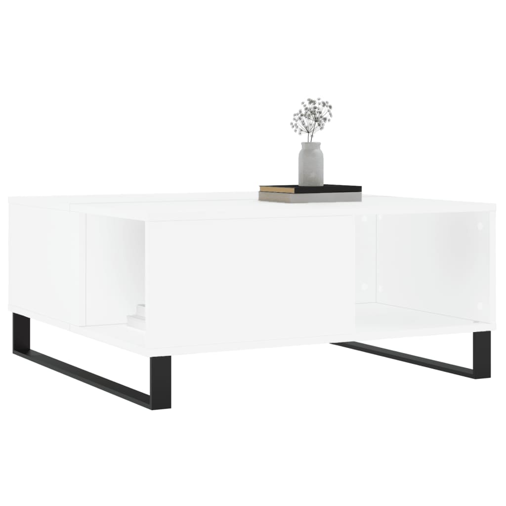 Mesa de centro 80x80x36,5 cm derivados de madeira branco