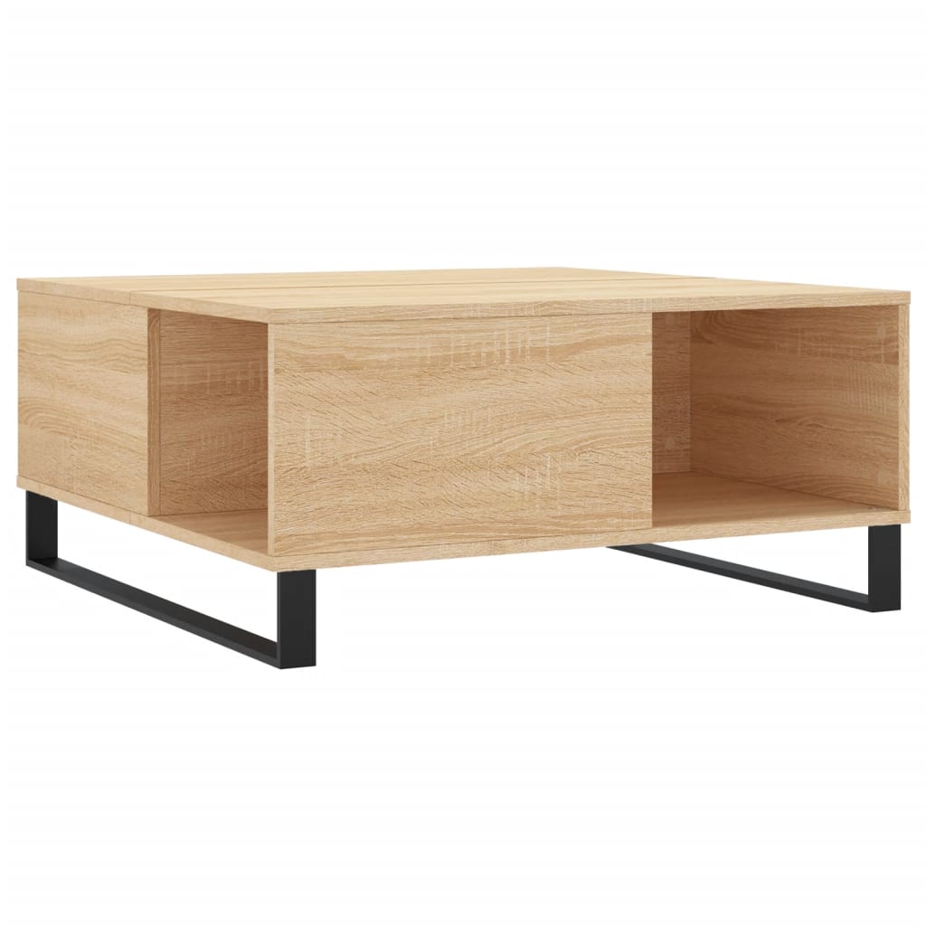 Mesa de centro 80x80x36,5 cm derivados madeira carvalho sonoma