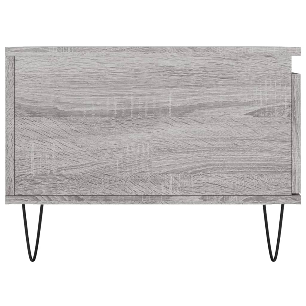 Mesa de centro 90x50x36,5 cm derivados madeira cinzento sonoma
