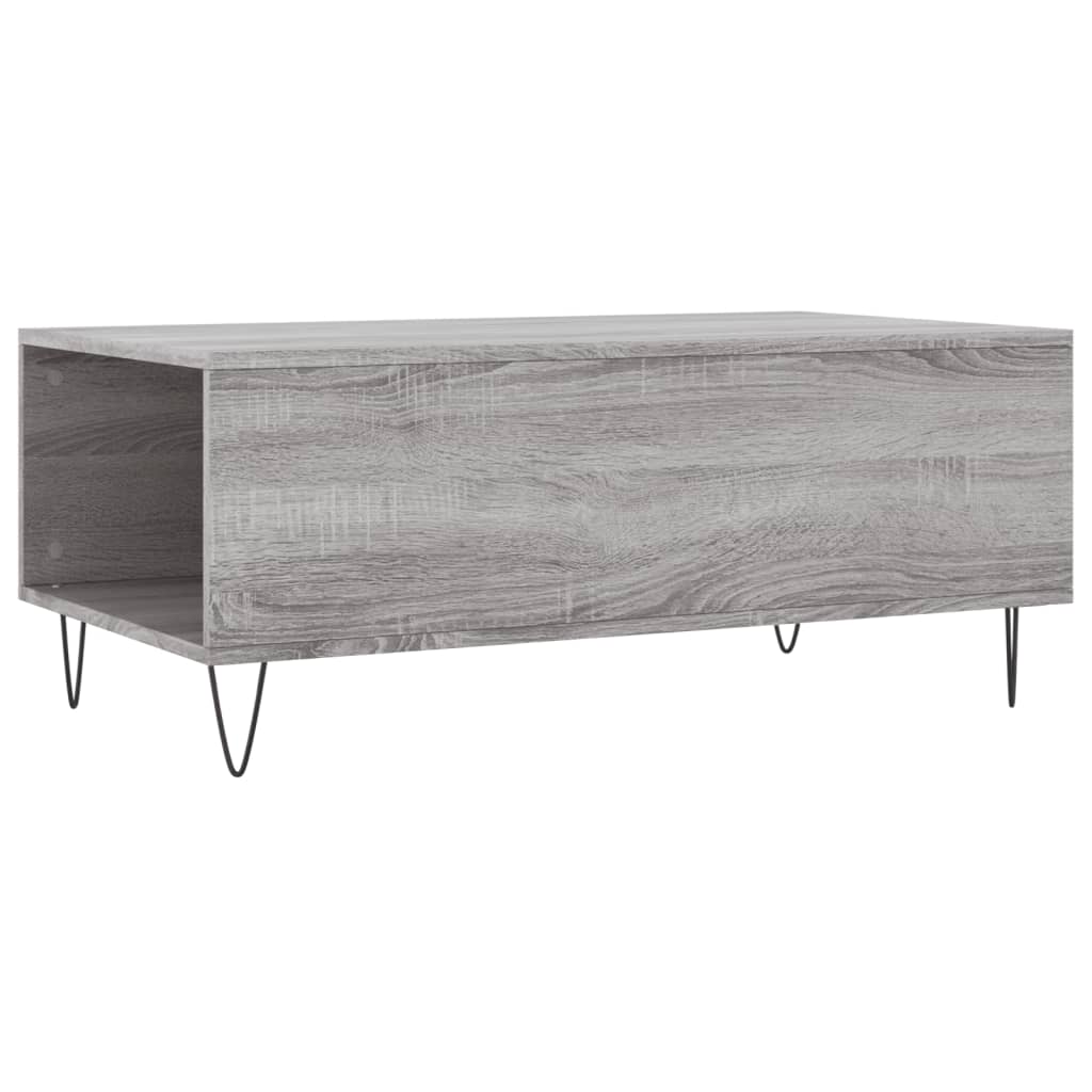 Mesa de centro 90x50x36,5 cm derivados madeira cinzento sonoma