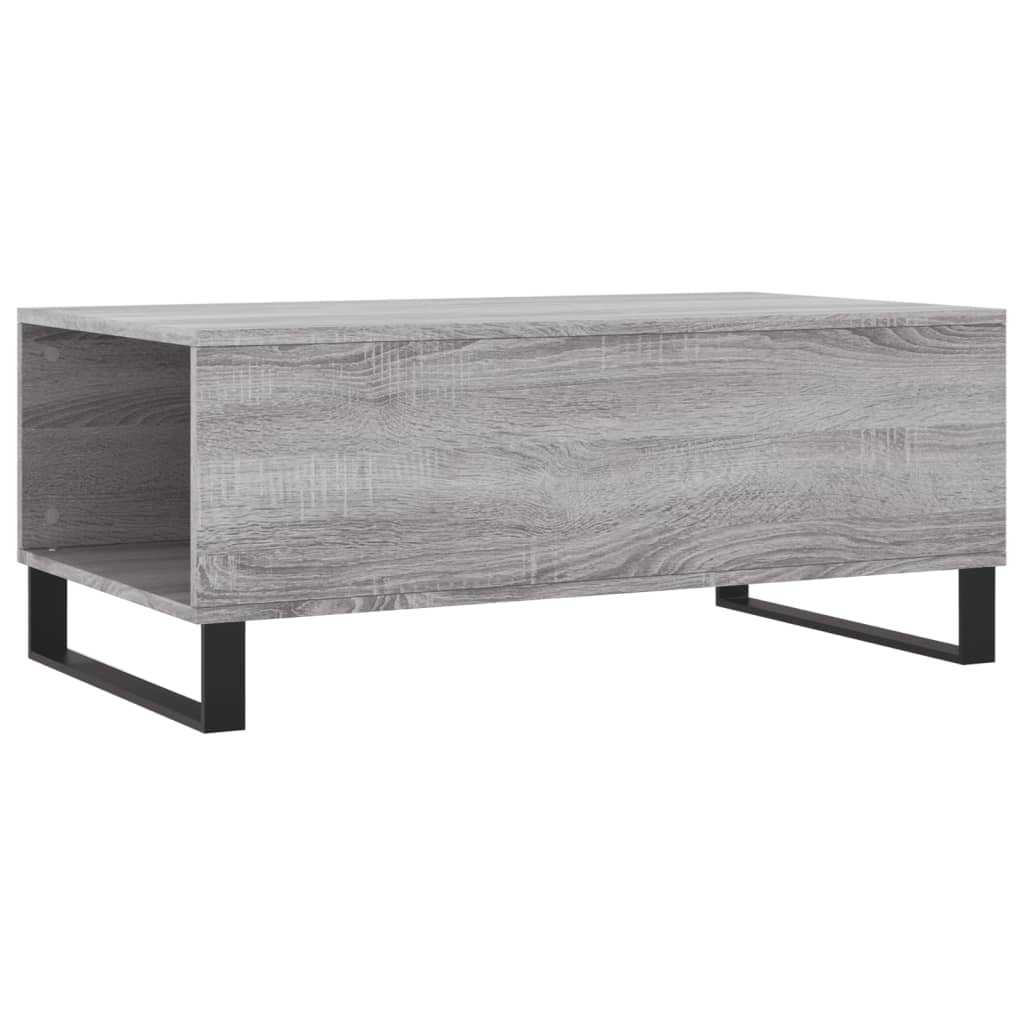 Mesa de centro 90x50x36,5 cm derivados madeira cinzento sonoma