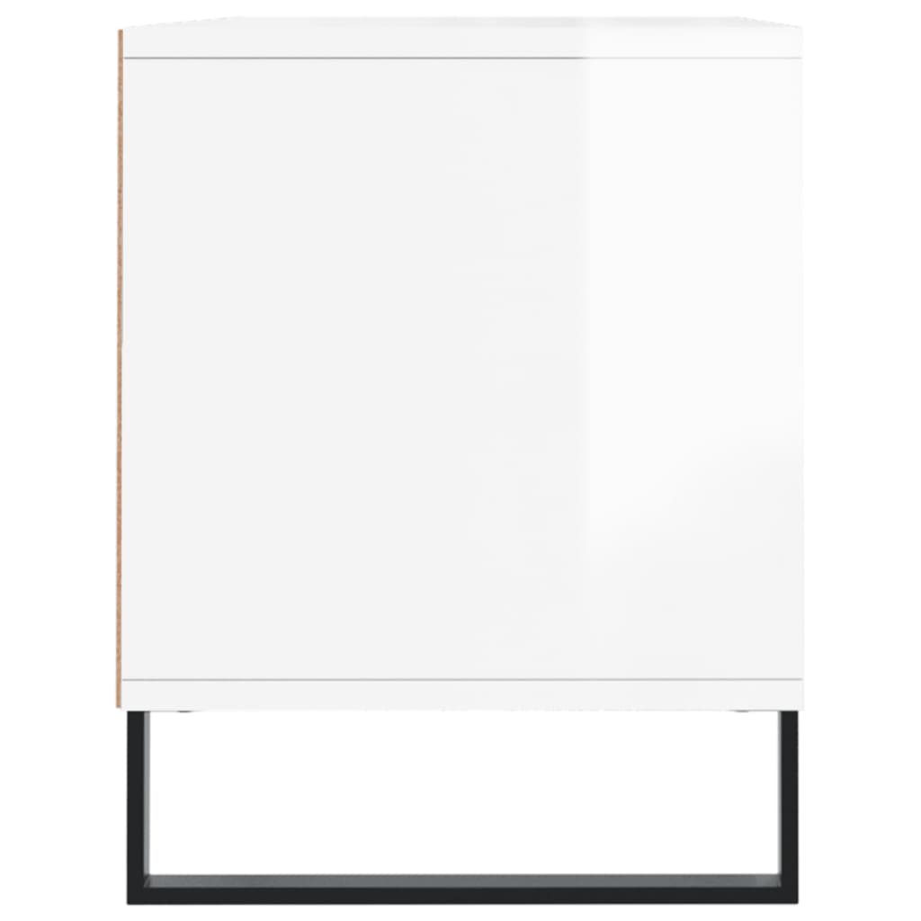 Móvel p/ TV 100x34,5x44,5 cm derivados madeira branco brilhante