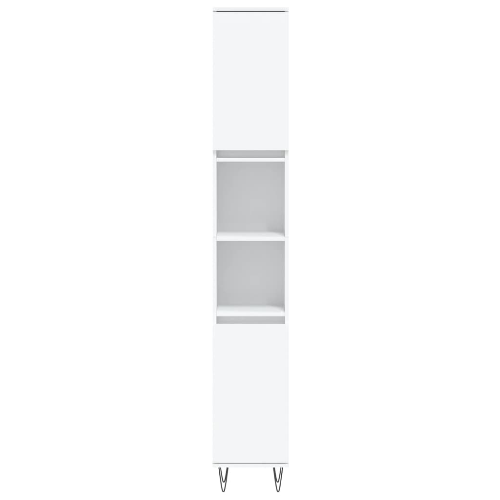 Armário casa de banho 30x30x190 cm derivados de madeira branco