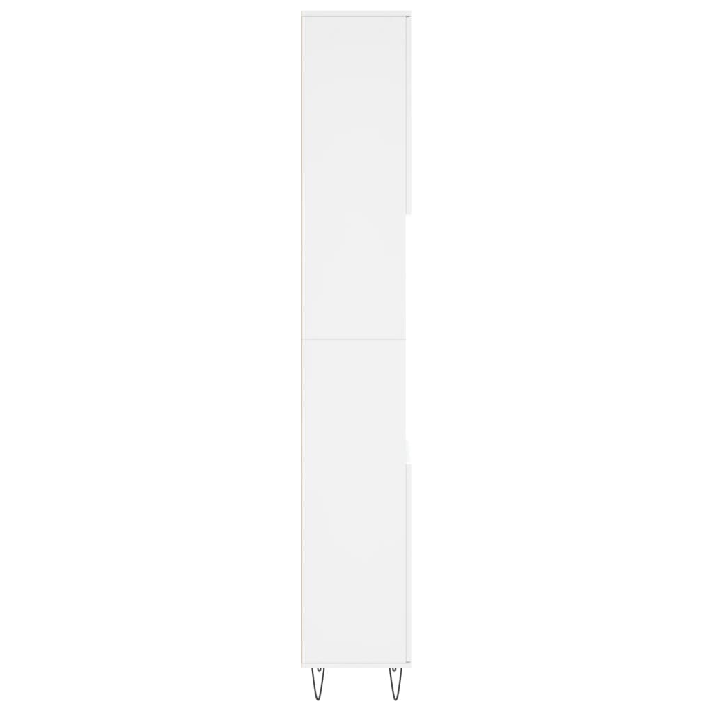 Armário casa de banho 30x30x190 cm derivados de madeira branco
