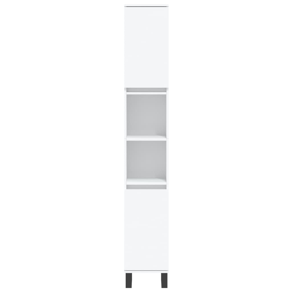 Armário casa de banho 30x30x190 cm derivados de madeira branco