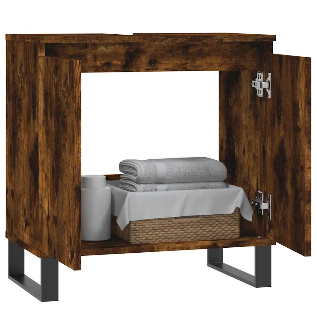 Armário casa de banho 58x33x60 cm deriv.madeira carvalho fumado
