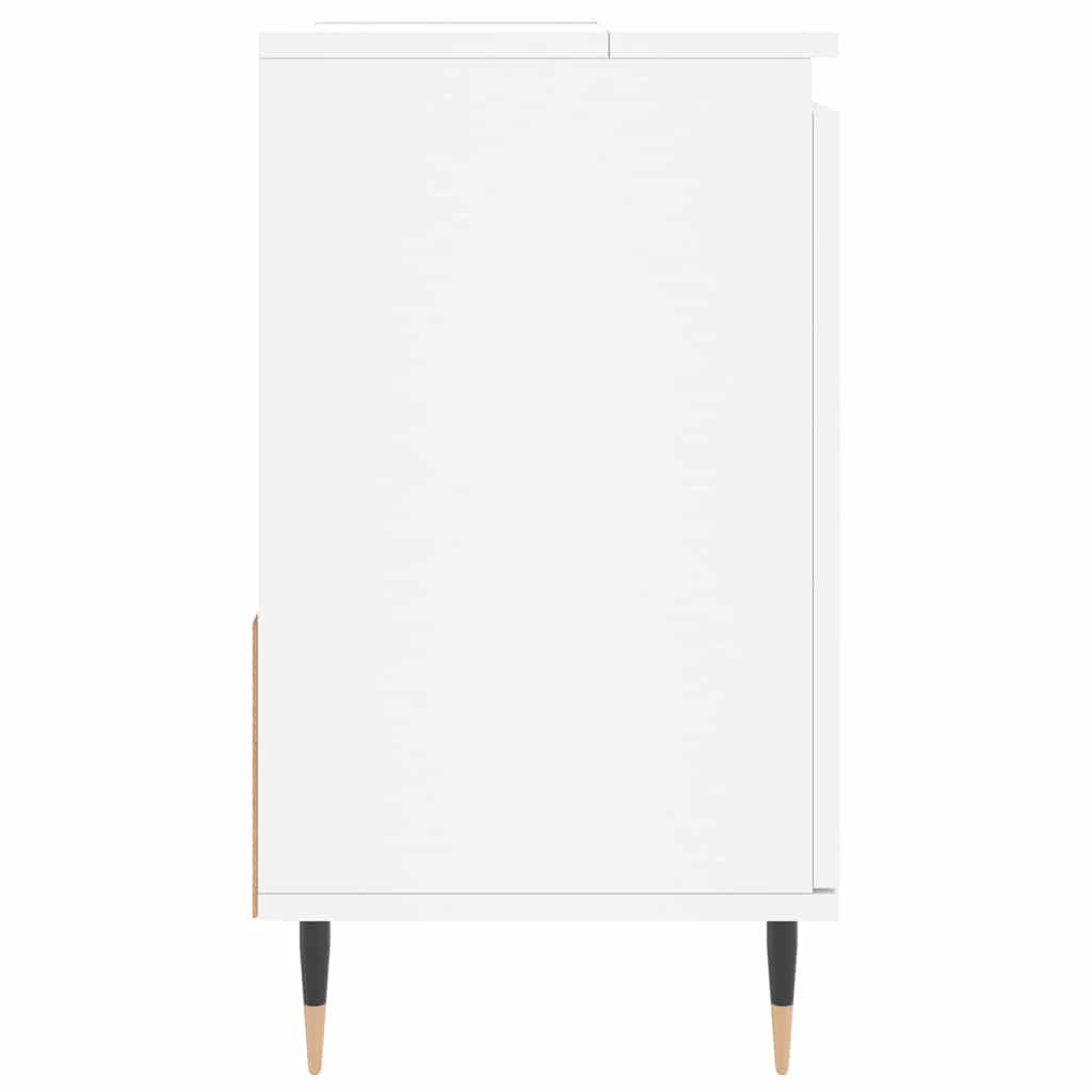 Armário de casa de banho 65x33x60cm derivados de madeira branco