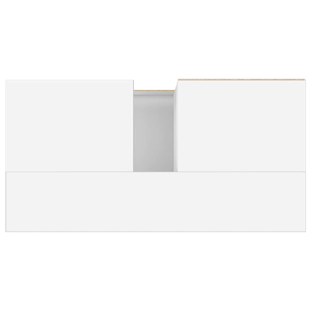 Armário de casa de banho 65x33x60cm derivados de madeira branco