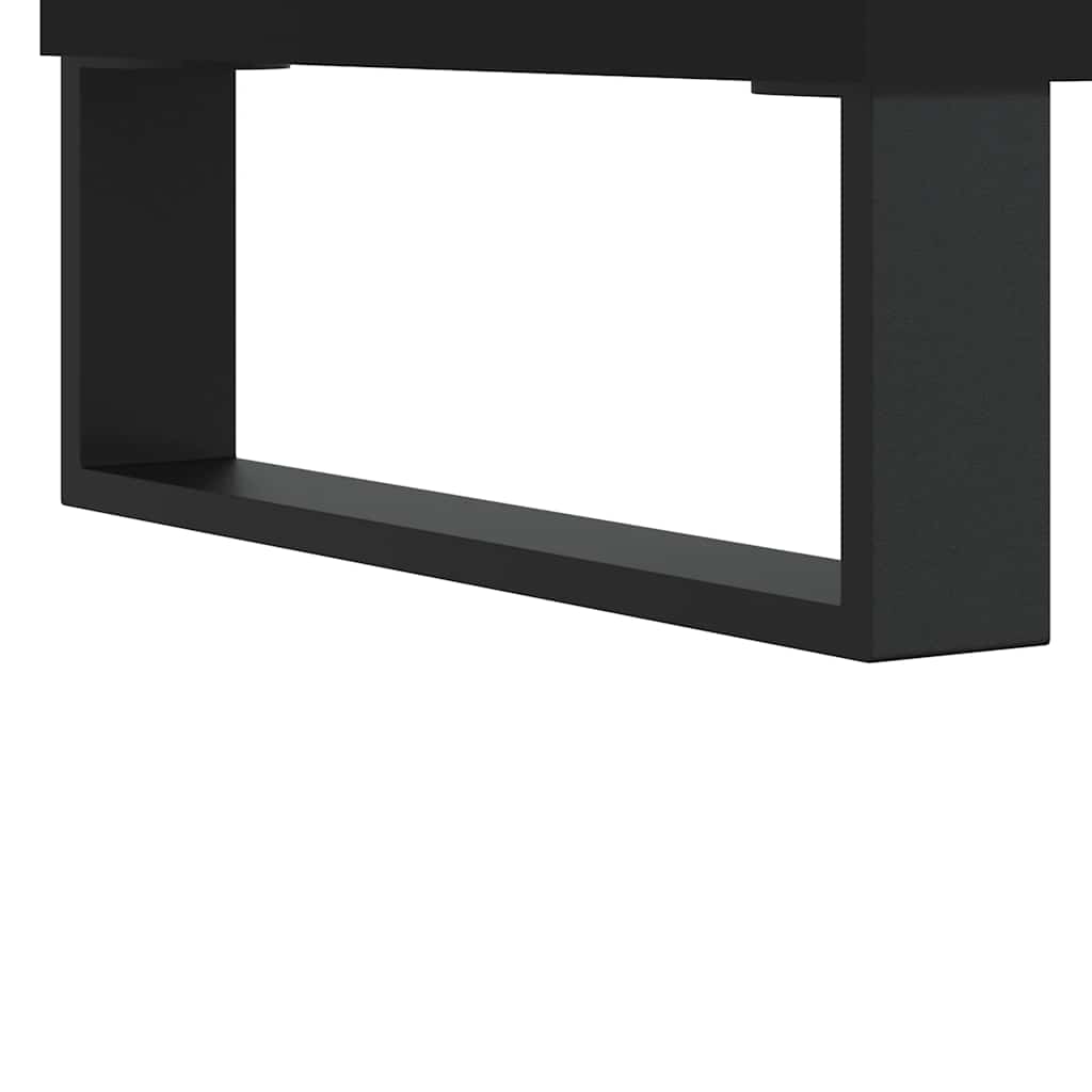 Armário de casa de banho 65x33x60cm derivados de madeira preto