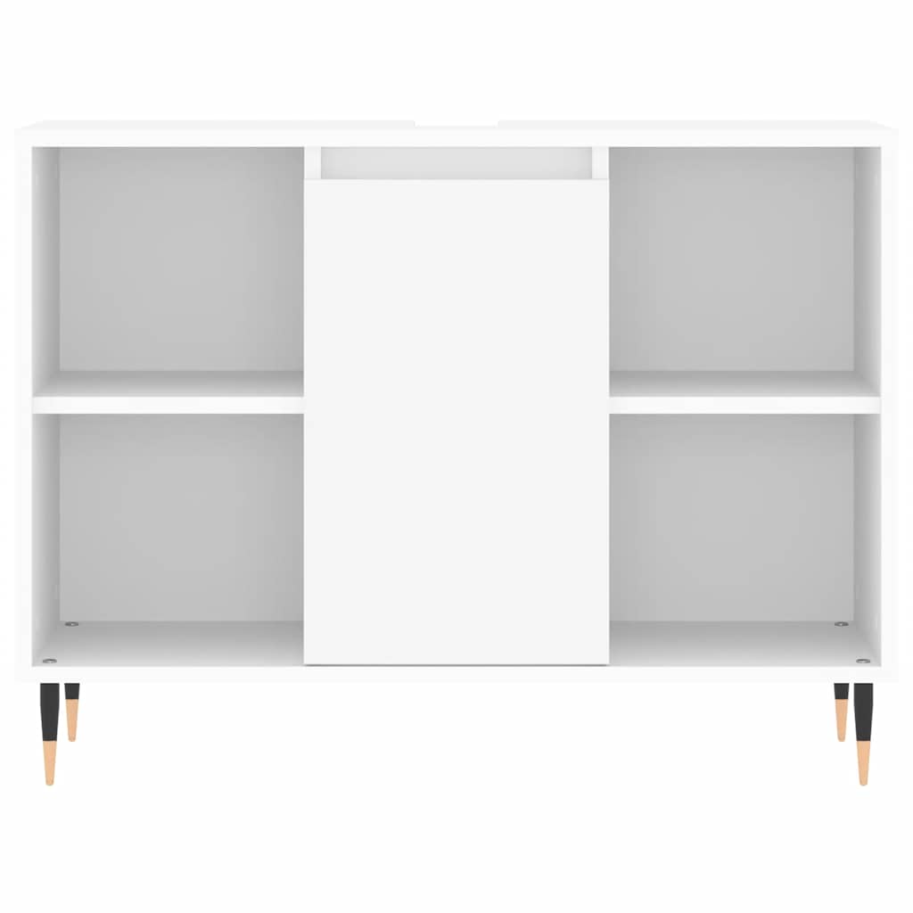 Armário de casa de banho 80x33x60 cm derivados madeira branco