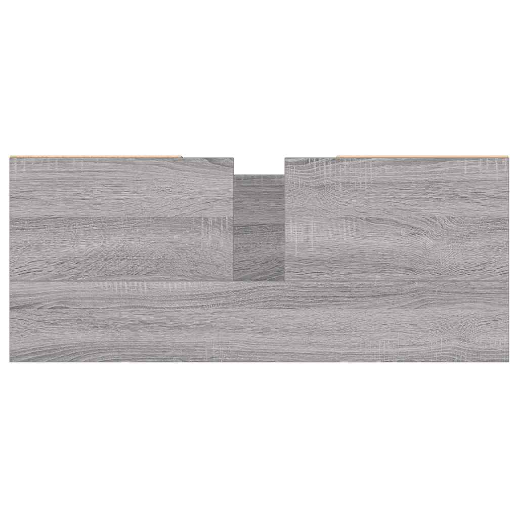 Armário de casa de banho 80x33x60 cm deriv.madeira cinza sonoma