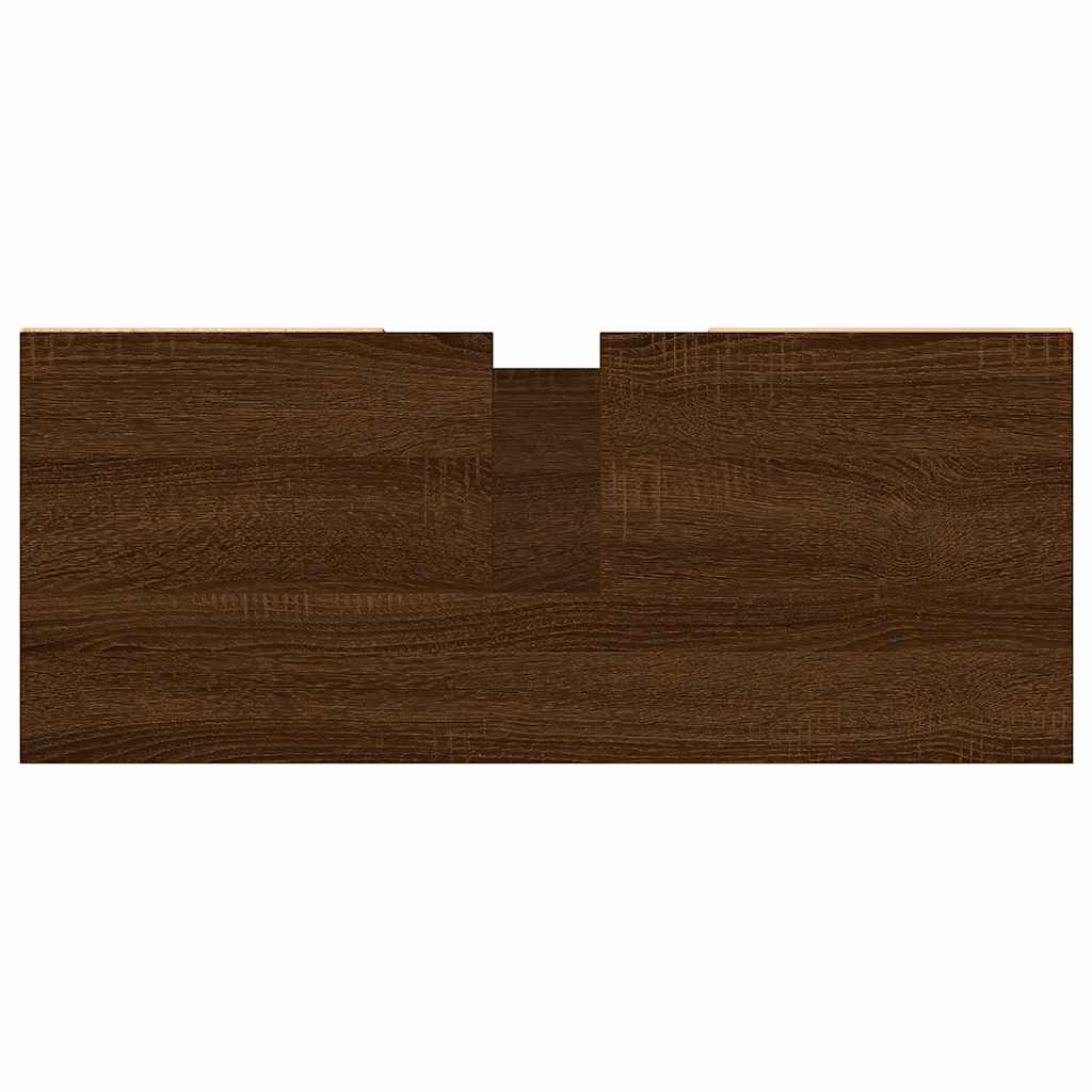 Armário casa banho 80x33x60 cm deriv.madeira carvalho castanho
