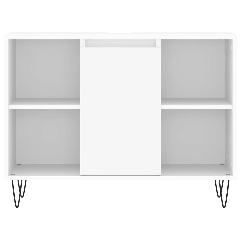 Armário de casa de banho 80x33x60 cm derivados madeira branco