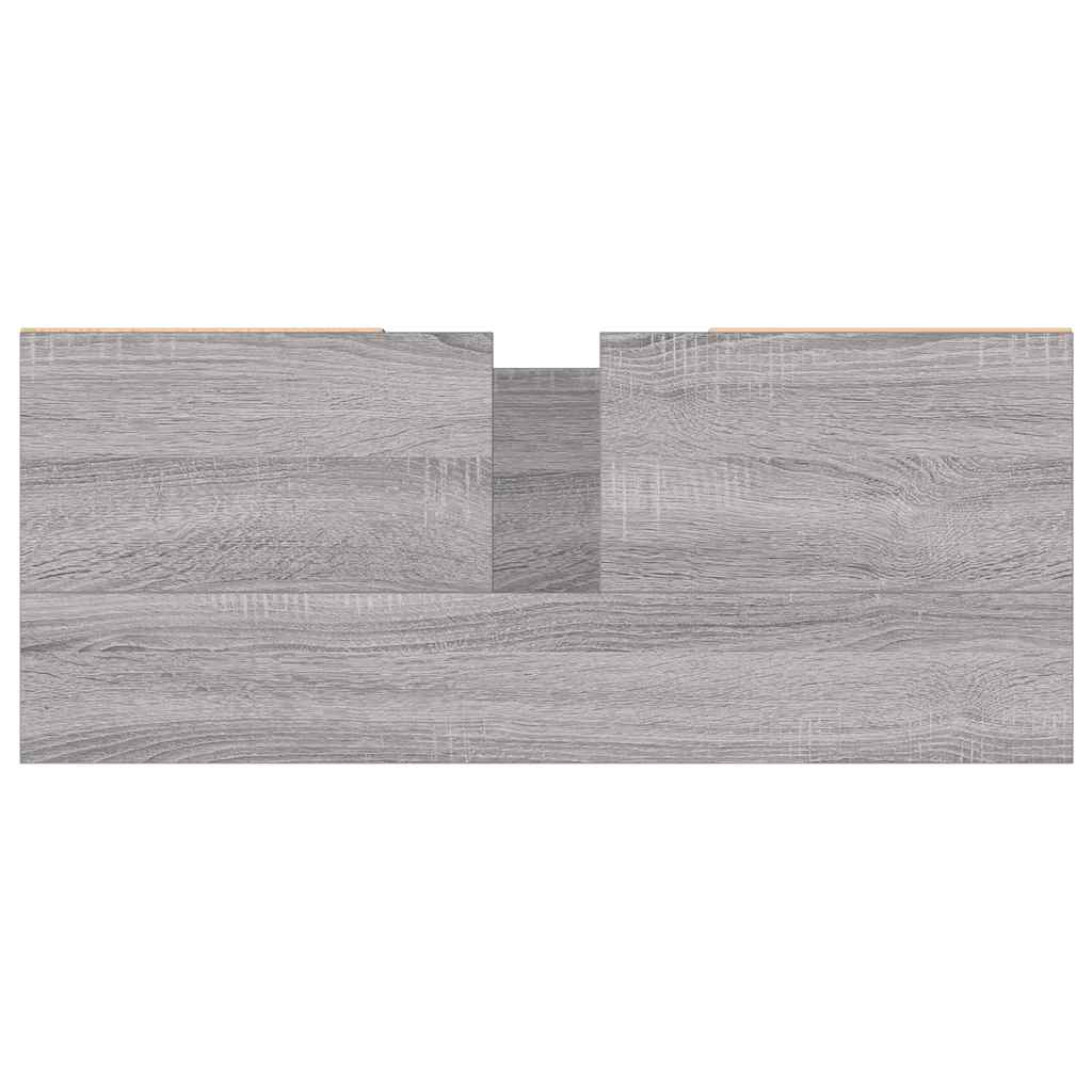 Armário de casa de banho 80x33x60 cm deriv.madeira cinza sonoma