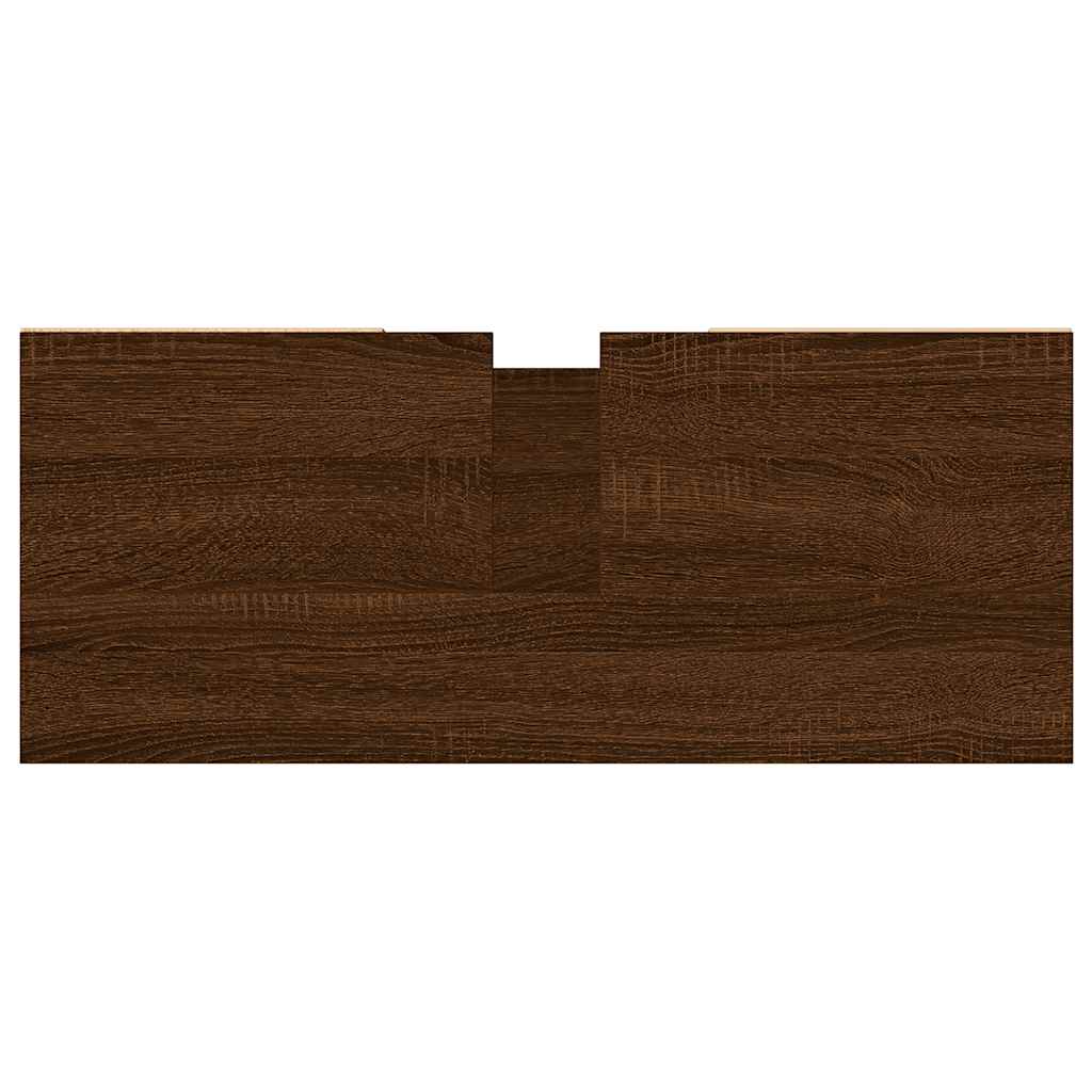 Armário casa banho 80x33x60 cm deriv.madeira carvalho castanho