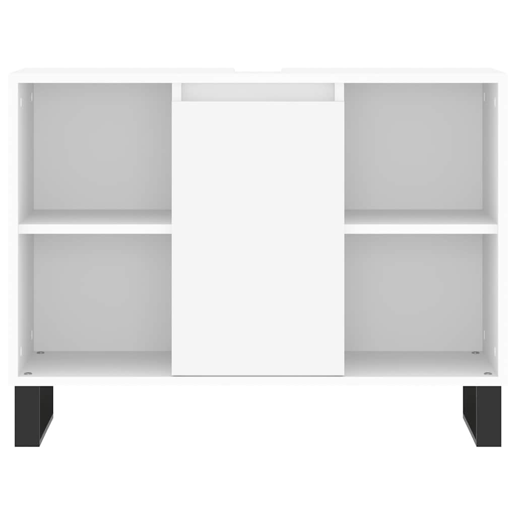 Armário de casa de banho 80x33x60 cm derivados madeira branco