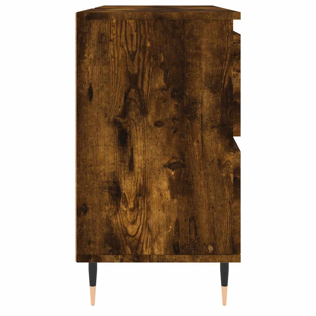 Armário casa de banho 80x33x60 cm deriv.madeira carvalho fumado