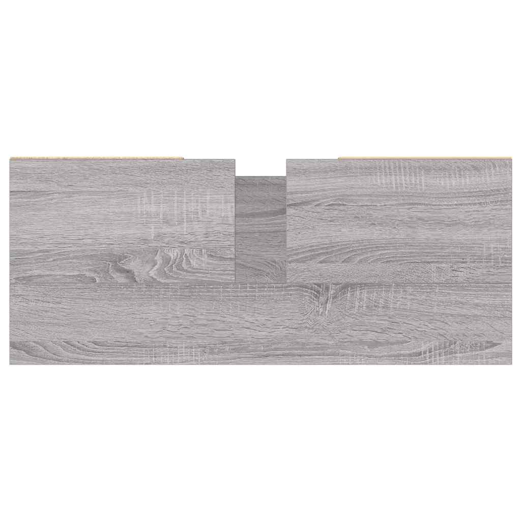 Armário de casa de banho 80x33x60 cm deriv.madeira cinza sonoma