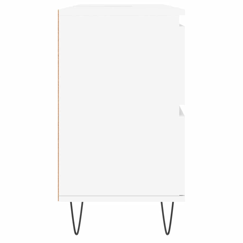 Armário de casa de banho 80x33x60 cm derivados madeira branco