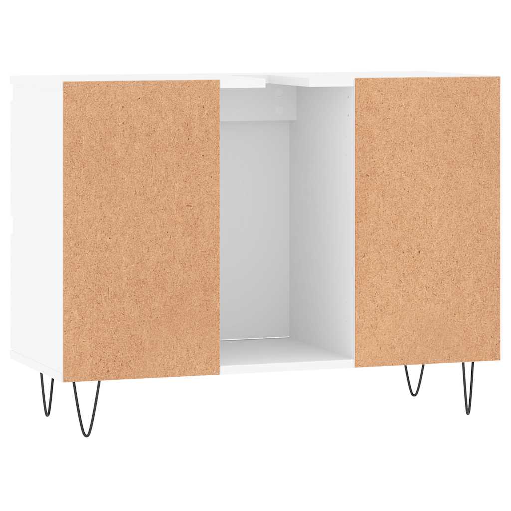 Armário de casa de banho 80x33x60 cm derivados madeira branco