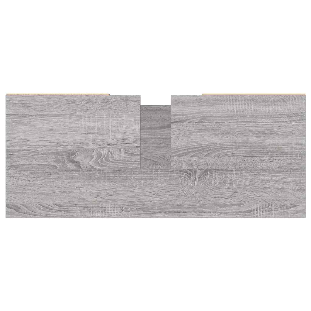 Armário de casa de banho 80x33x60 cm deriv.madeira cinza sonoma