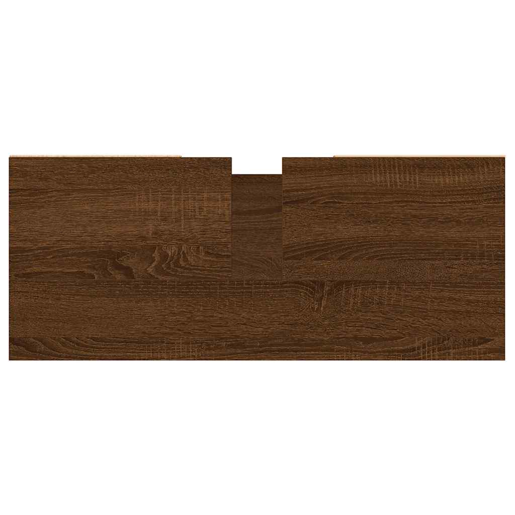 Armário casa banho 80x33x60 cm deriv.madeira carvalho castanho