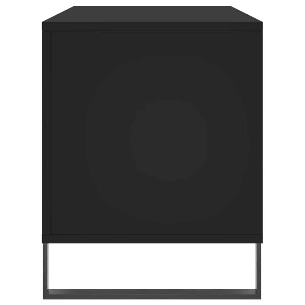 Armário para discos 100x38x48 cm derivados de madeira preto
