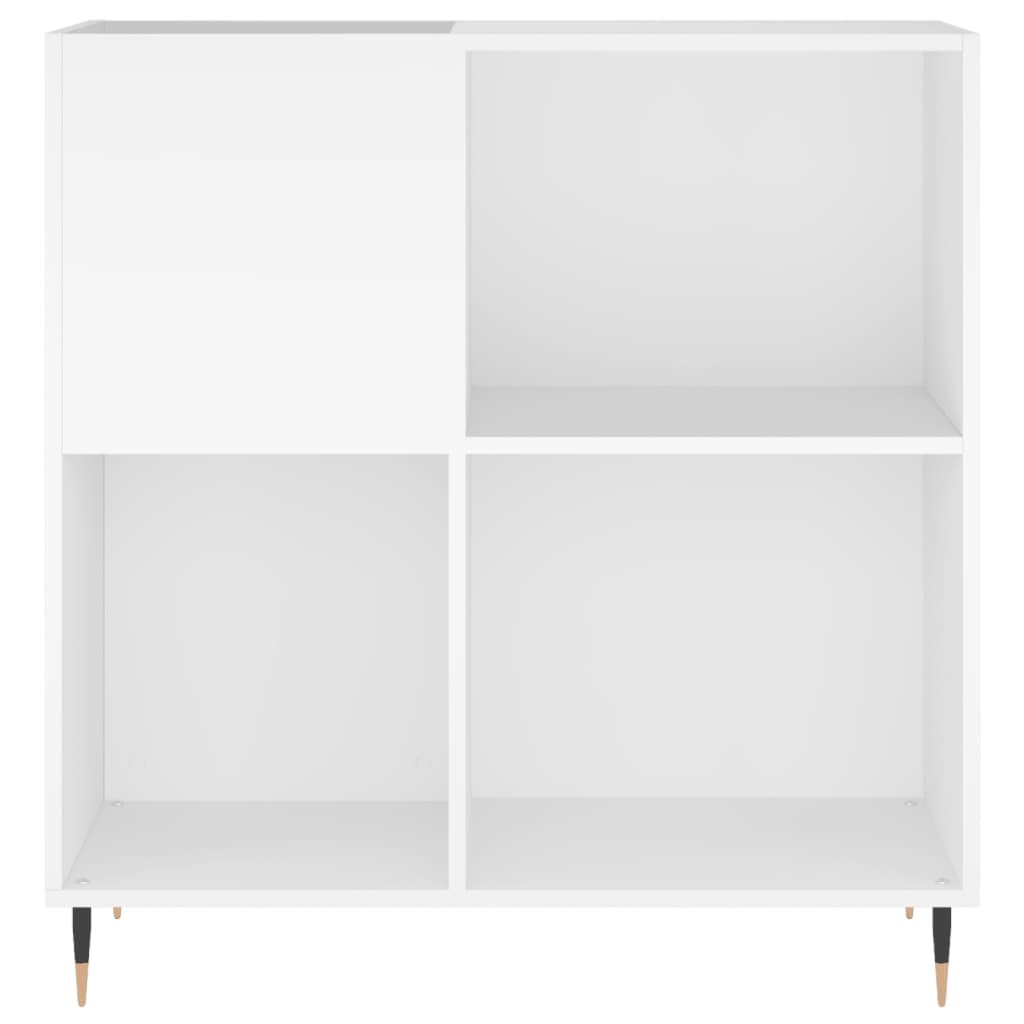 Armário para discos 84,5x38x89 cm derivados de madeira branco