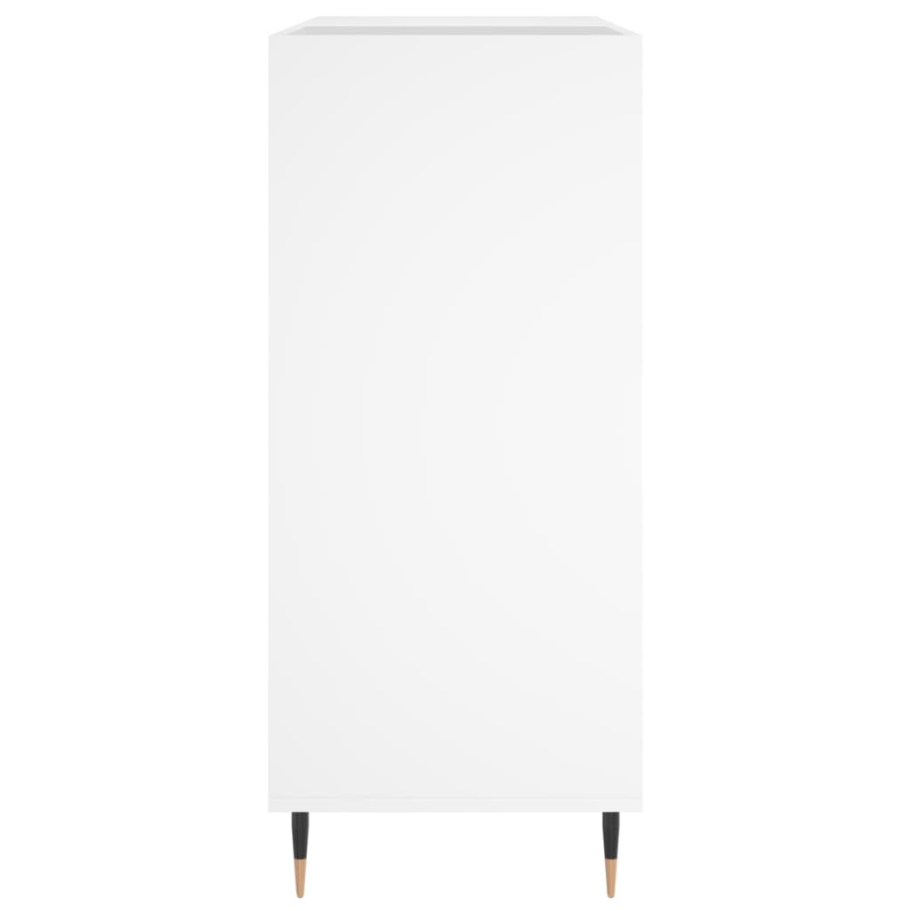 Armário para discos 84,5x38x89 cm derivados de madeira branco