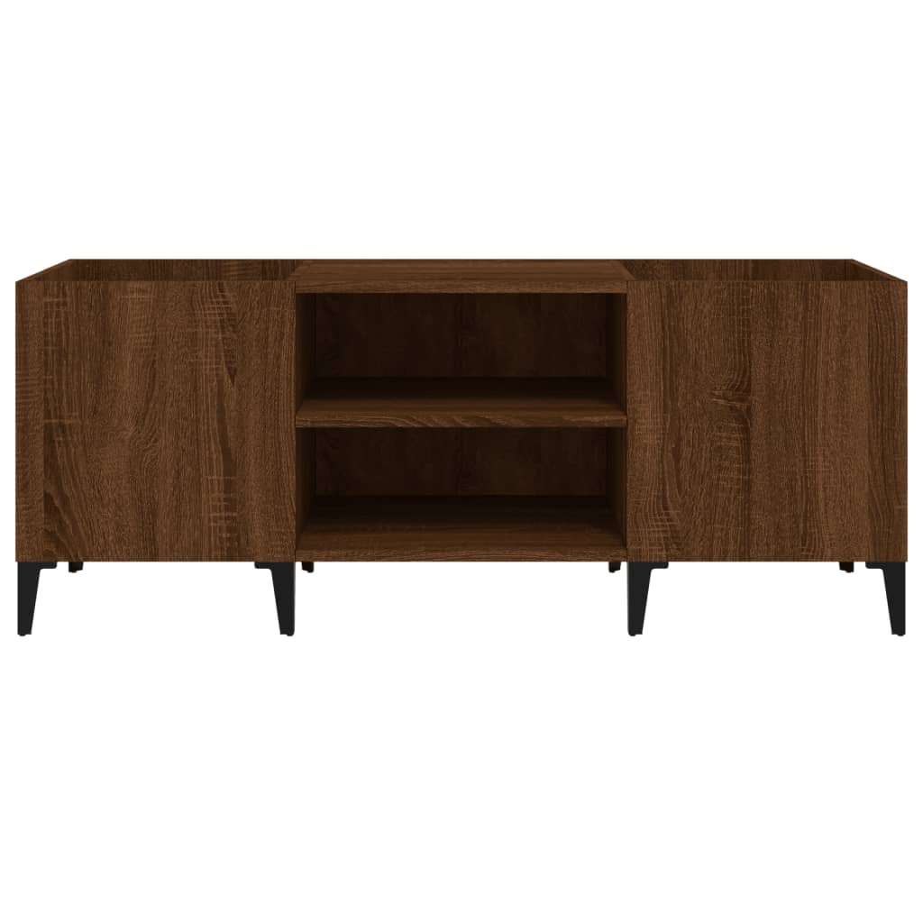 Armário p/ discos 121x38x48 cm deriv. madeira carvalho castanho