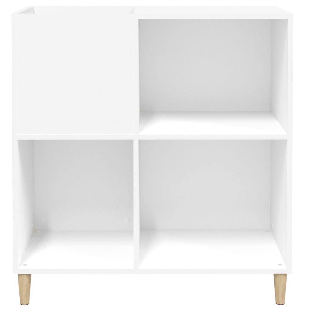 Armário para discos 84,5x38x89 cm derivados de madeira branco