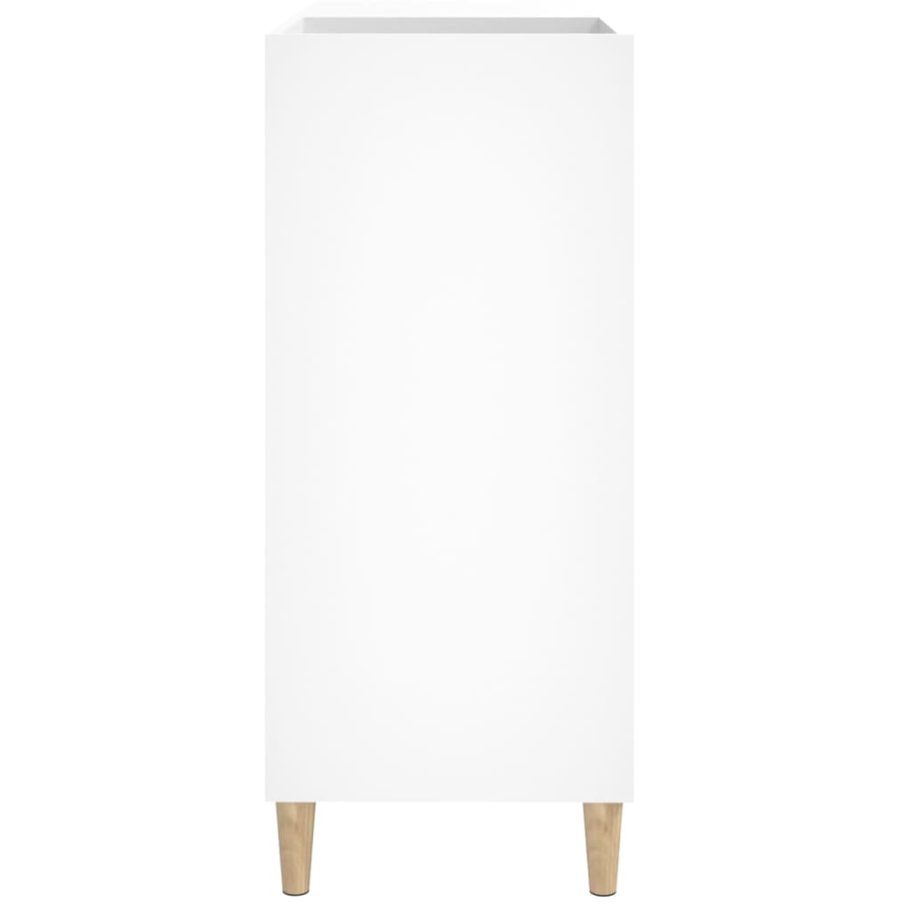 Armário para discos 84,5x38x89 cm derivados de madeira branco