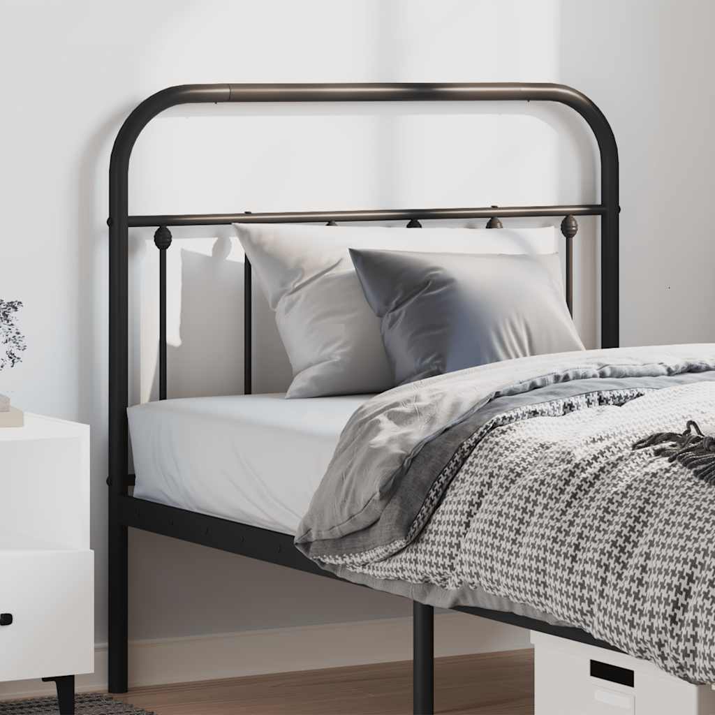 Cabeceira de cama 100 cm metal preto