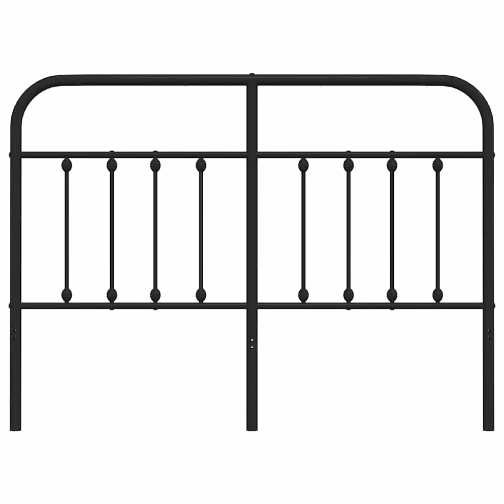 Cabeceira de cama 135 cm metal preto