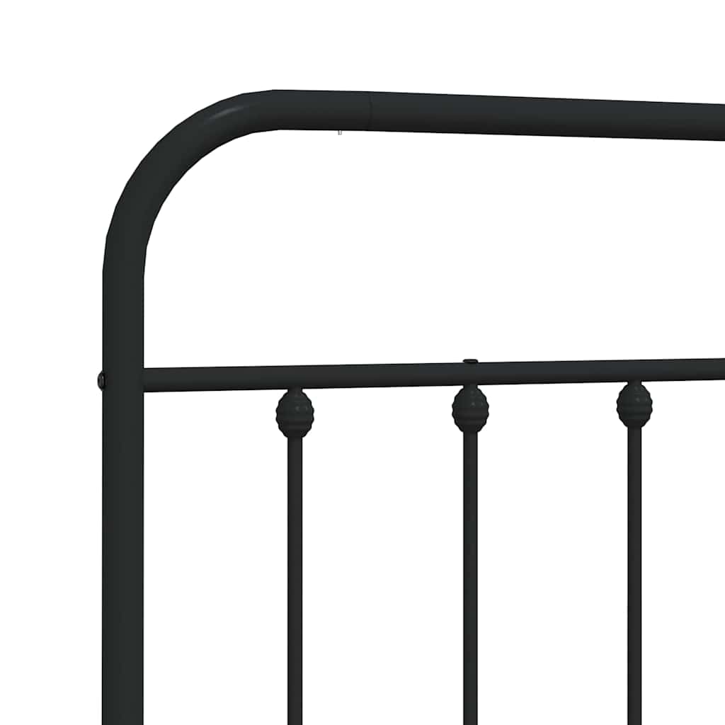 Cabeceira de cama 135 cm metal preto