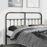 Cabeceira de cama 135 cm metal preto