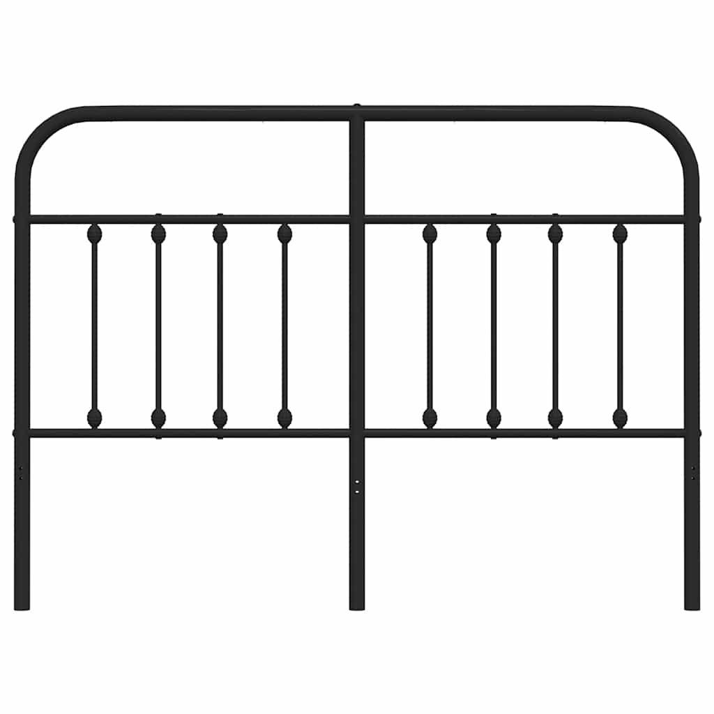 Cabeceira de cama 150 cm metal preto