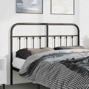 Cabeceira de cama 150 cm metal preto