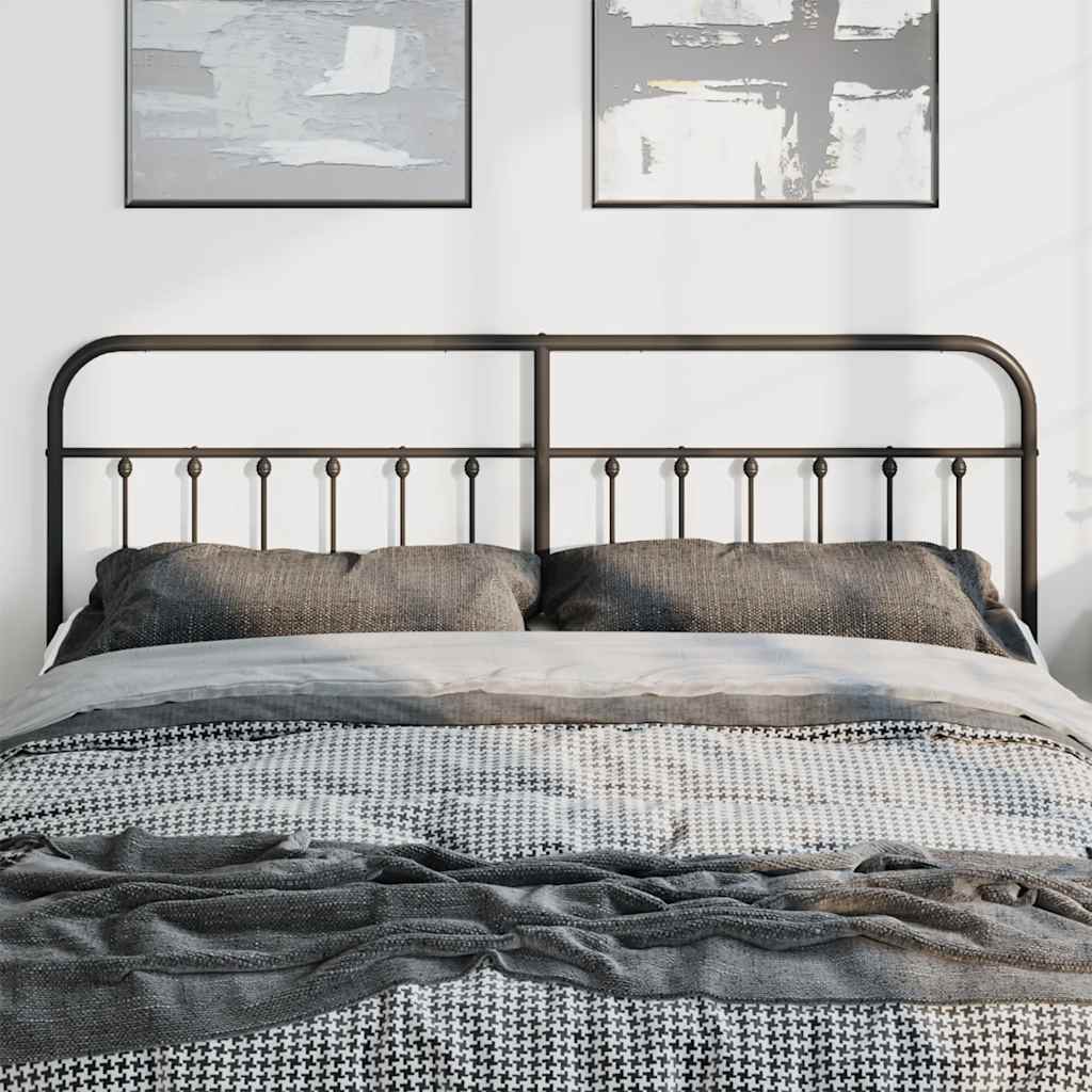 Cabeceira de cama 180 cm metal preto