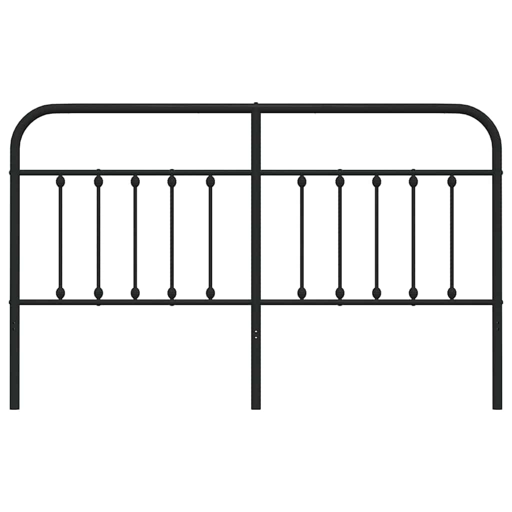 Cabeceira de cama 180 cm metal preto