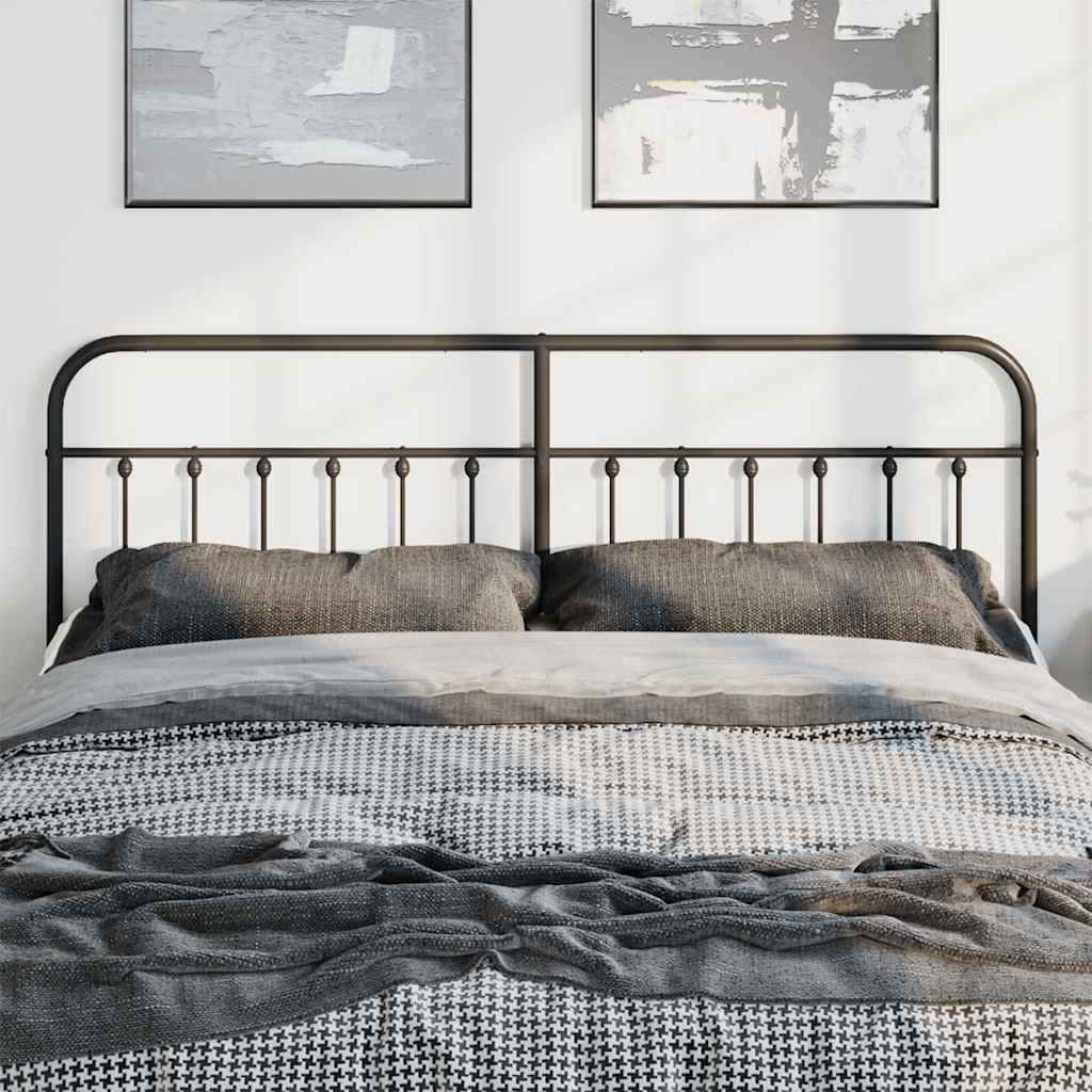 Cabeceira de cama 193 cm metal preto