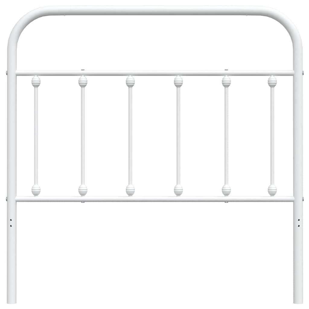 Cabeceira de cama 100 cm metal branco