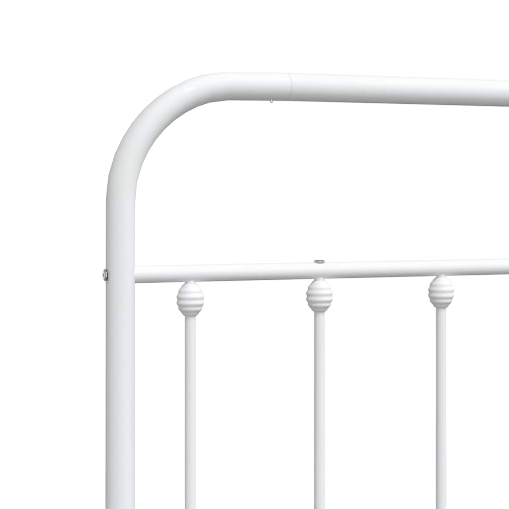 Cabeceira de cama 100 cm metal branco