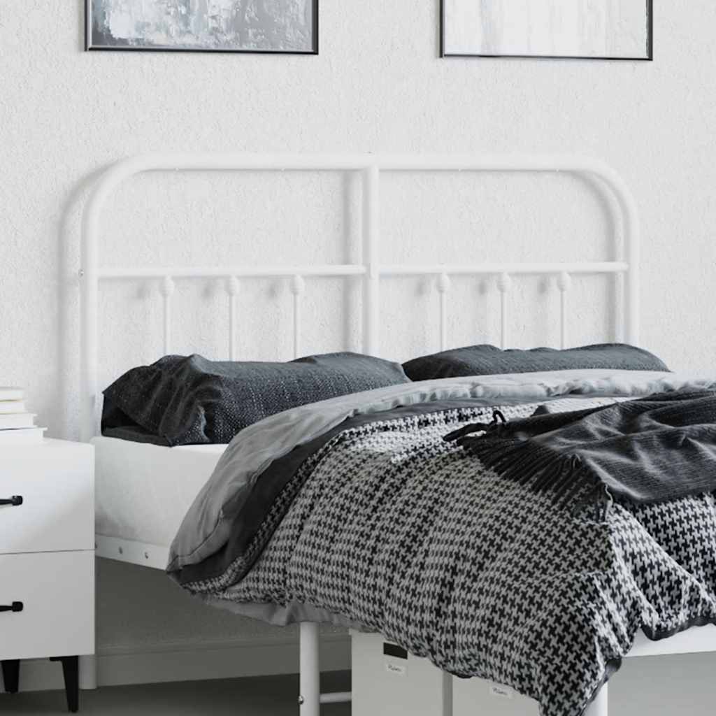 Cabeceira de cama 120 cm metal branco