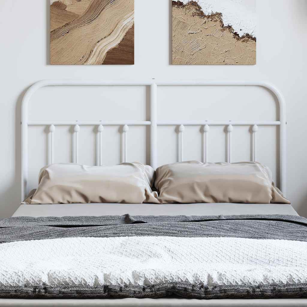 Cabeceira de cama 150 cm metal branco