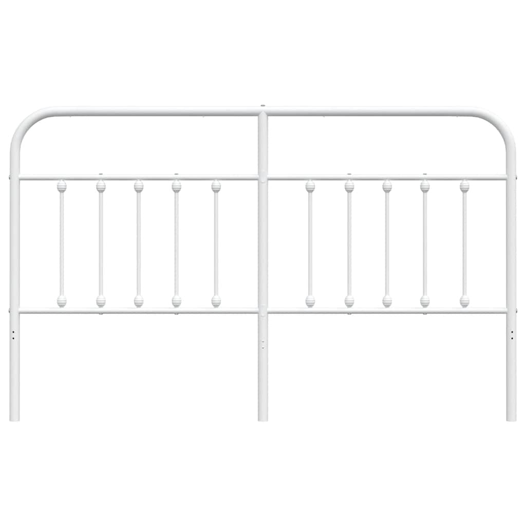Cabeceira de cama 160 cm metal branco